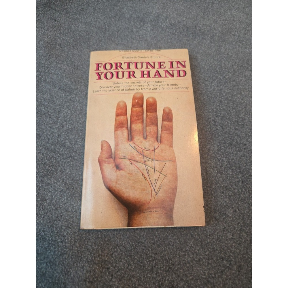Fortune in Your Hand Elizabeth Daniels Squire 1968 2nd Print PB Hand-Reading